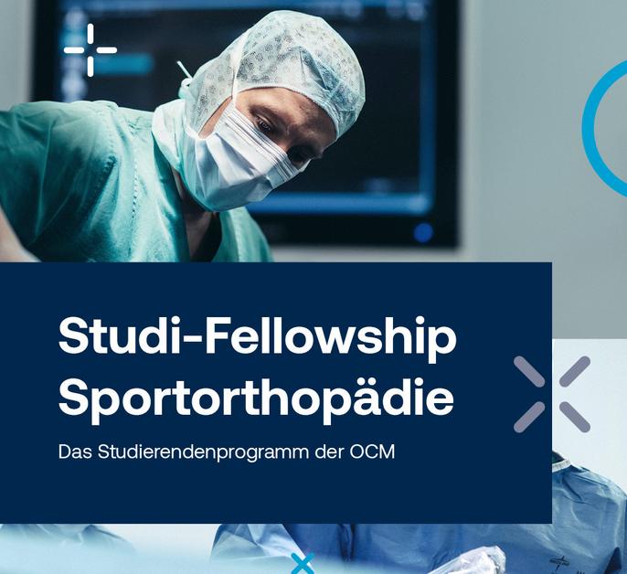 Anzeige Studi Fellowship Sportorthopädie der OCM 