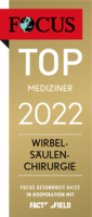 Focus Top Mediziner Siegel 2022 Wirbelsäulenchirurgie