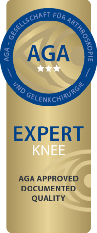 Goldfarbenes AGA Siegel Expert Knee