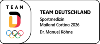 Team Deutschland Logo Sportmedizin Dr. Manuel Köhne Mailand und Cortina 2026