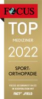 Focus Top Mediziner Siegel 2022 Sportorthopädie